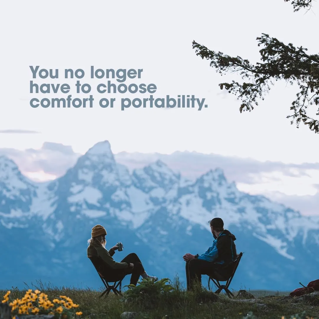 CLIQ Portable Chair - Lightweight Folding Chair for Camping - Supports 300 Lbs - Perfect for Outdoor Adventures - Moss