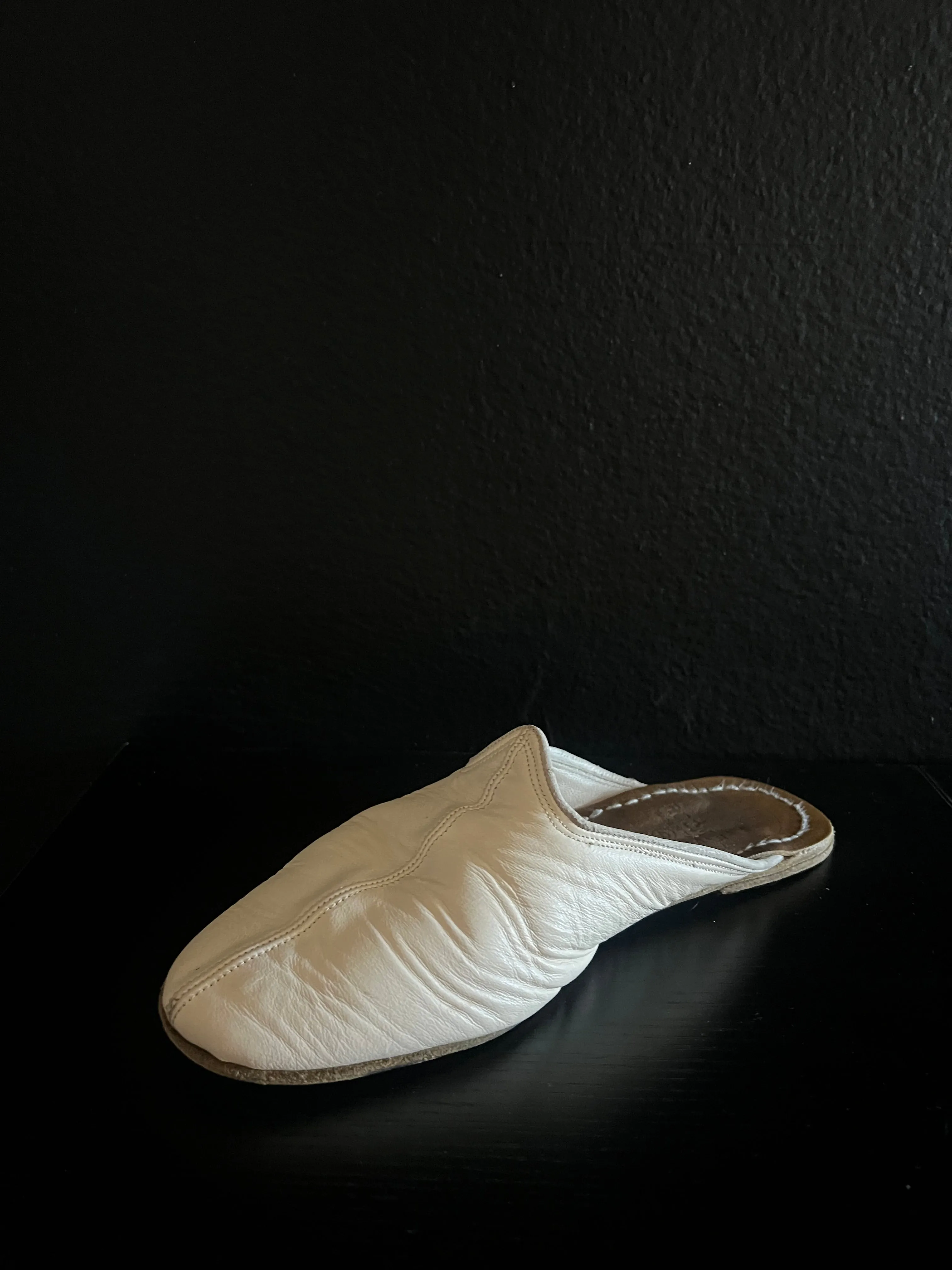 Cloud White Mule
