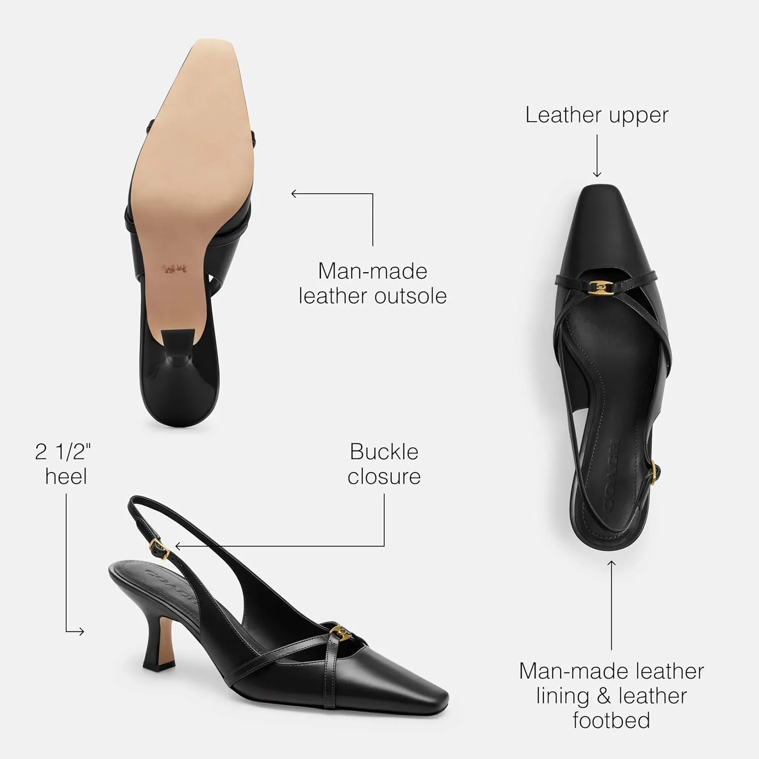 Coach Womens Rowyn Slingback Pump