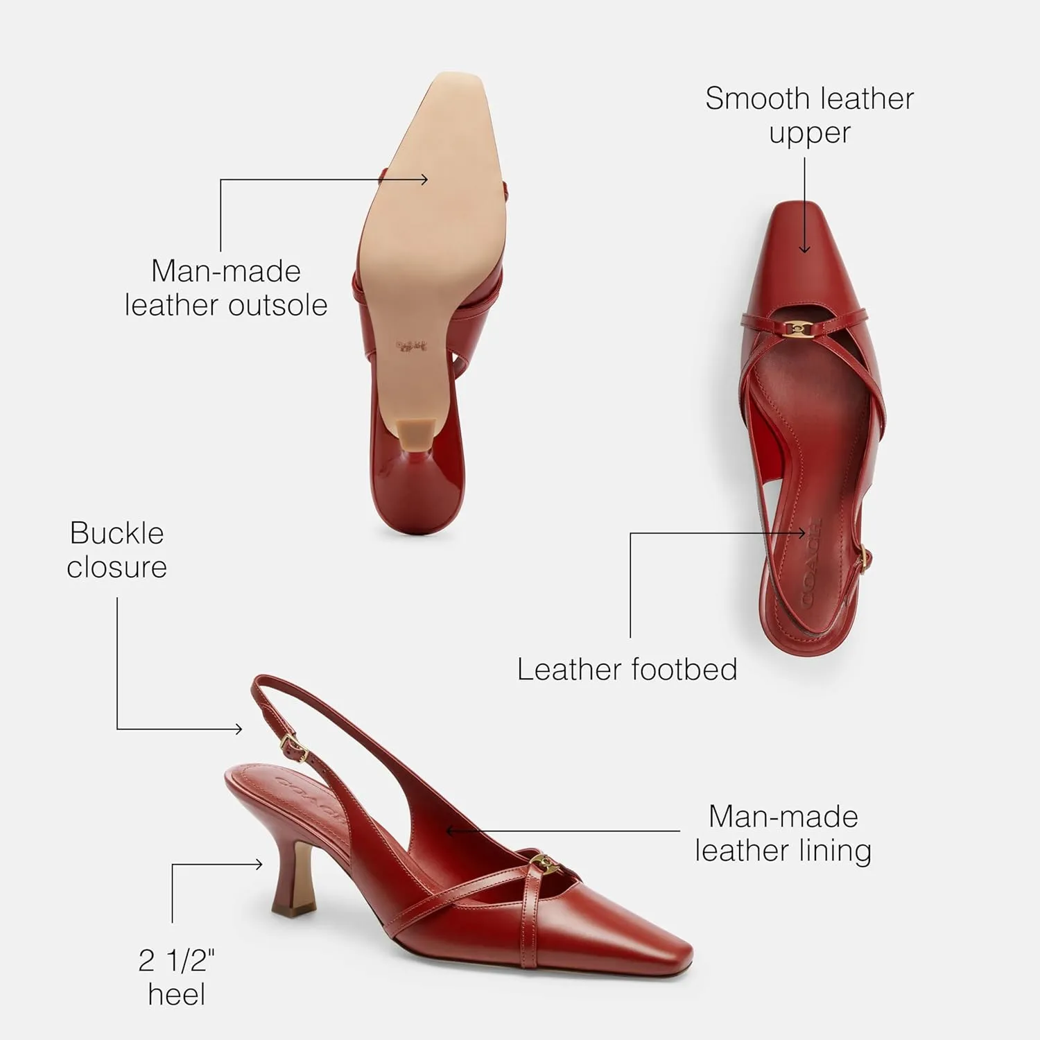Coach Womens Rowyn Slingback Pump