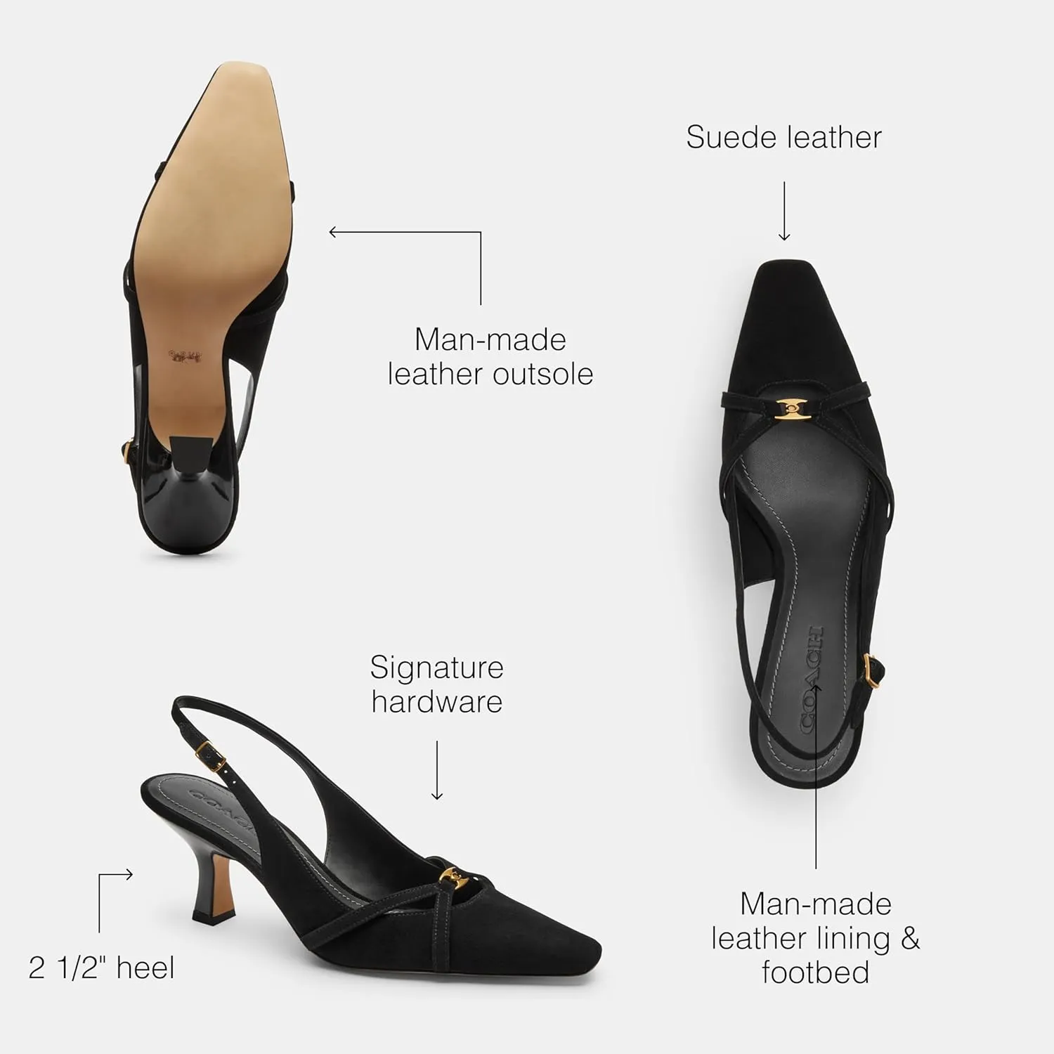 COACH Women's Rowyn Slingback Pump