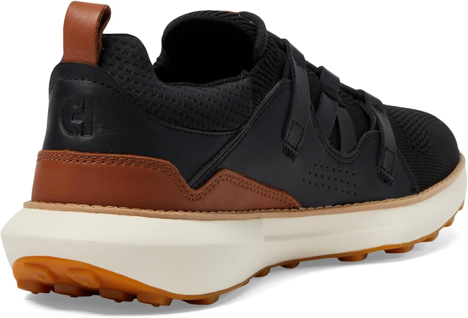 Cole Haan Men's Grand Motion Woven Stitch 2, Black/British Tan/Ivory, 12-M US
