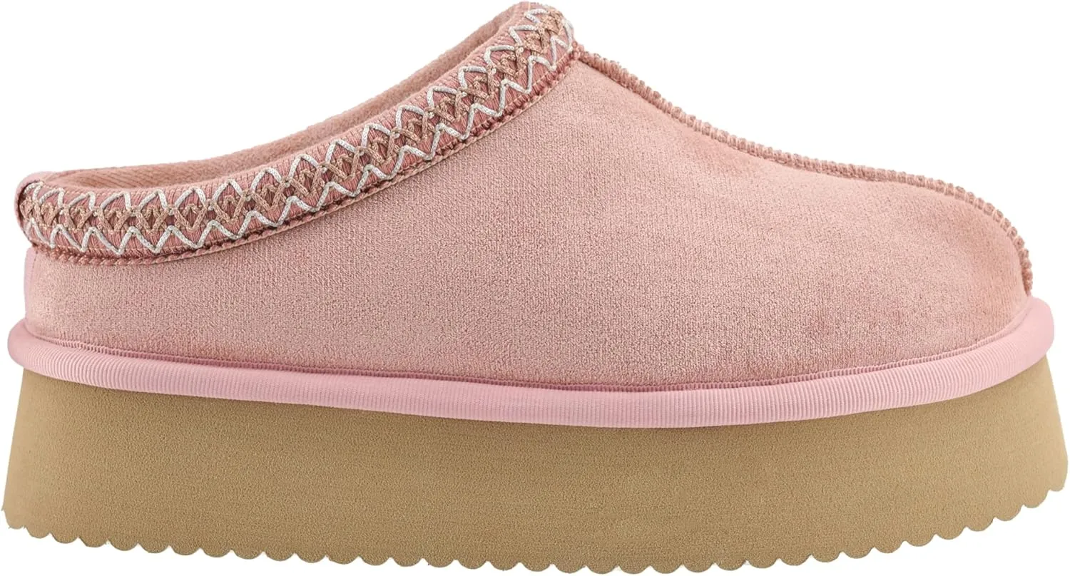 Corkys Footwear Pillow Talk 1.75-Inch Platform Slippers, Faux Fur Lining, Cozy Indoor/Outdoor Footwear for Fall & Winter