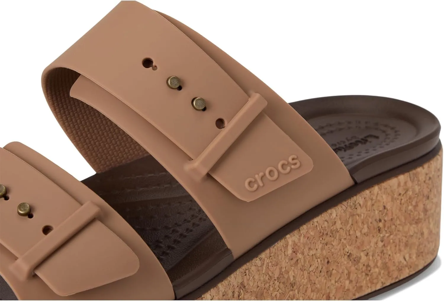 Crocs Women's Brooklyn Cork Buckle Sandals Wedge