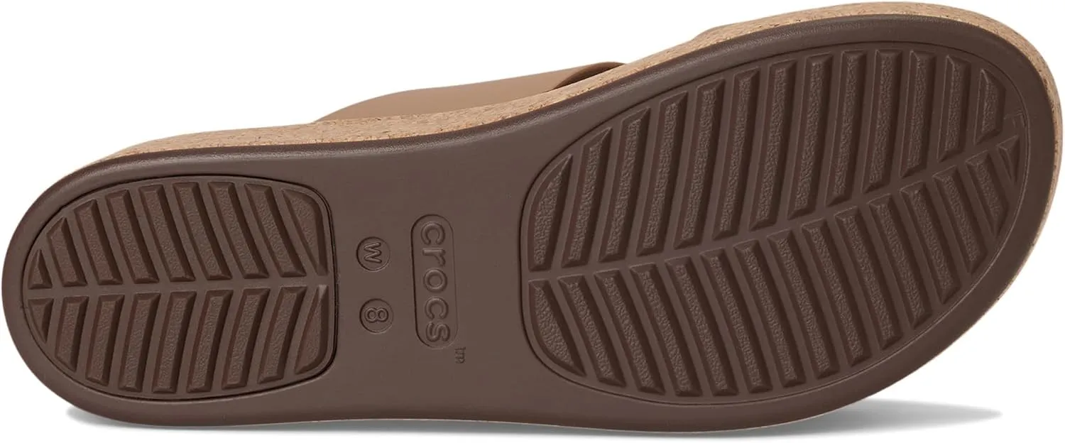 Crocs Women's Brooklyn Cork Buckle Sandals Wedge