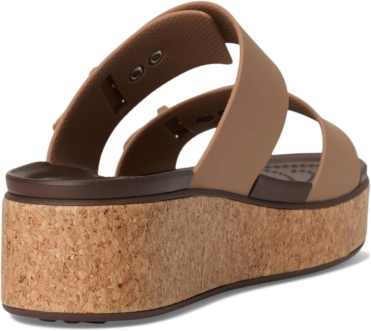Crocs Women's Brooklyn Cork Buckle Sandals Wedge