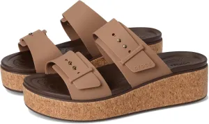 Crocs Women's Brooklyn Cork Buckle Sandals Wedge