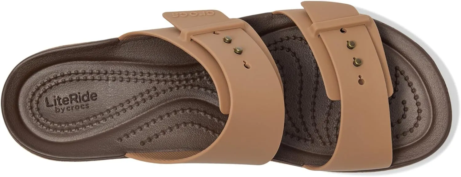 Crocs Women's Brooklyn Cork Buckle Sandals Wedge