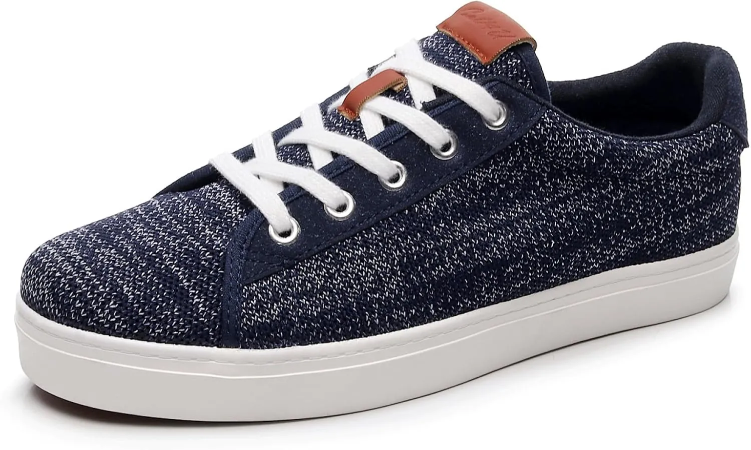 Cull4U Women's Flexible Knitting Low-Top Sneaker Shoe (6 M US,Navy)