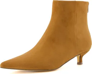 CUSHIONAIRE Women's Barbi Kitten Heel Bootie  Memory Foam, Wide Widths Available