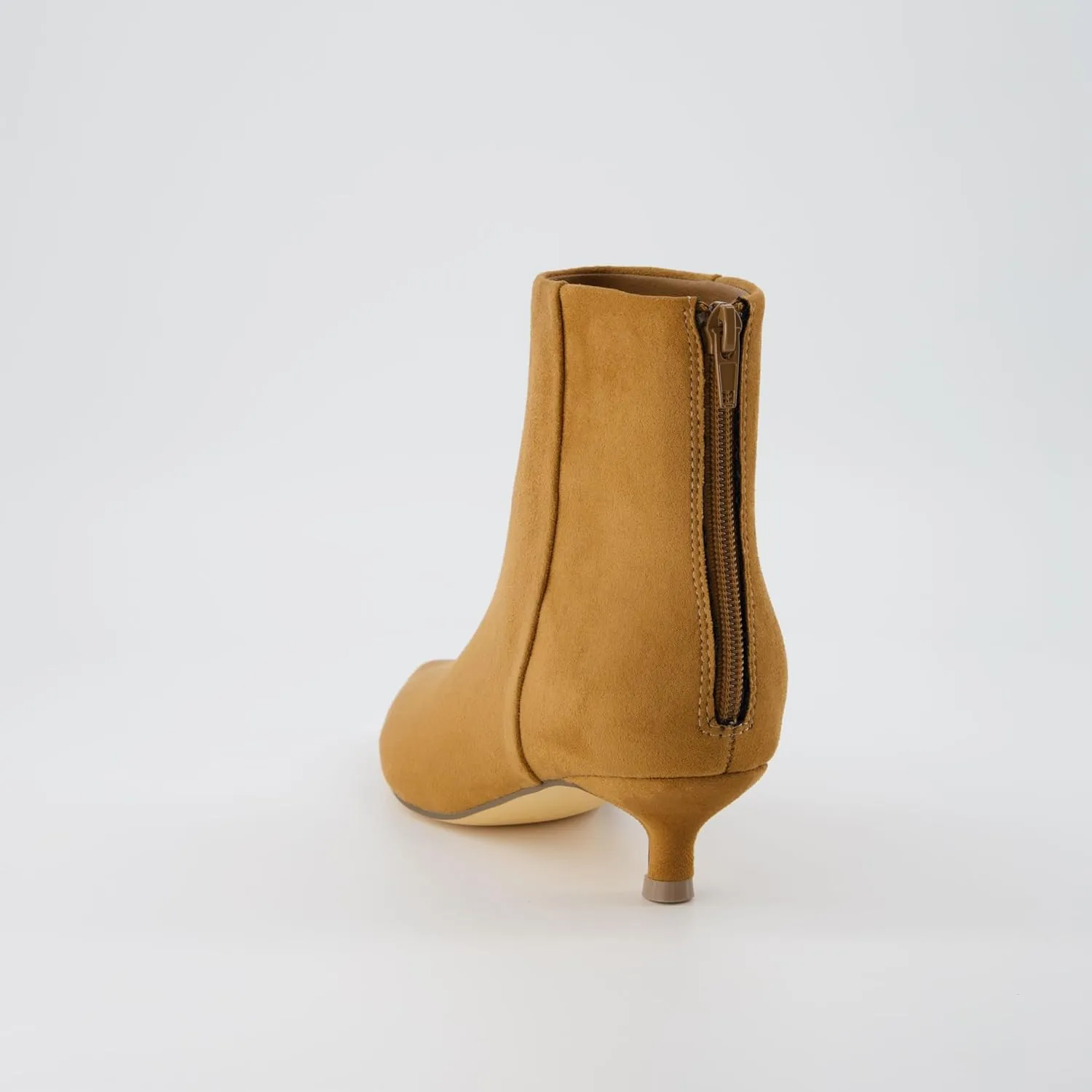 CUSHIONAIRE Women's Barbi Kitten Heel Bootie  Memory Foam, Wide Widths Available