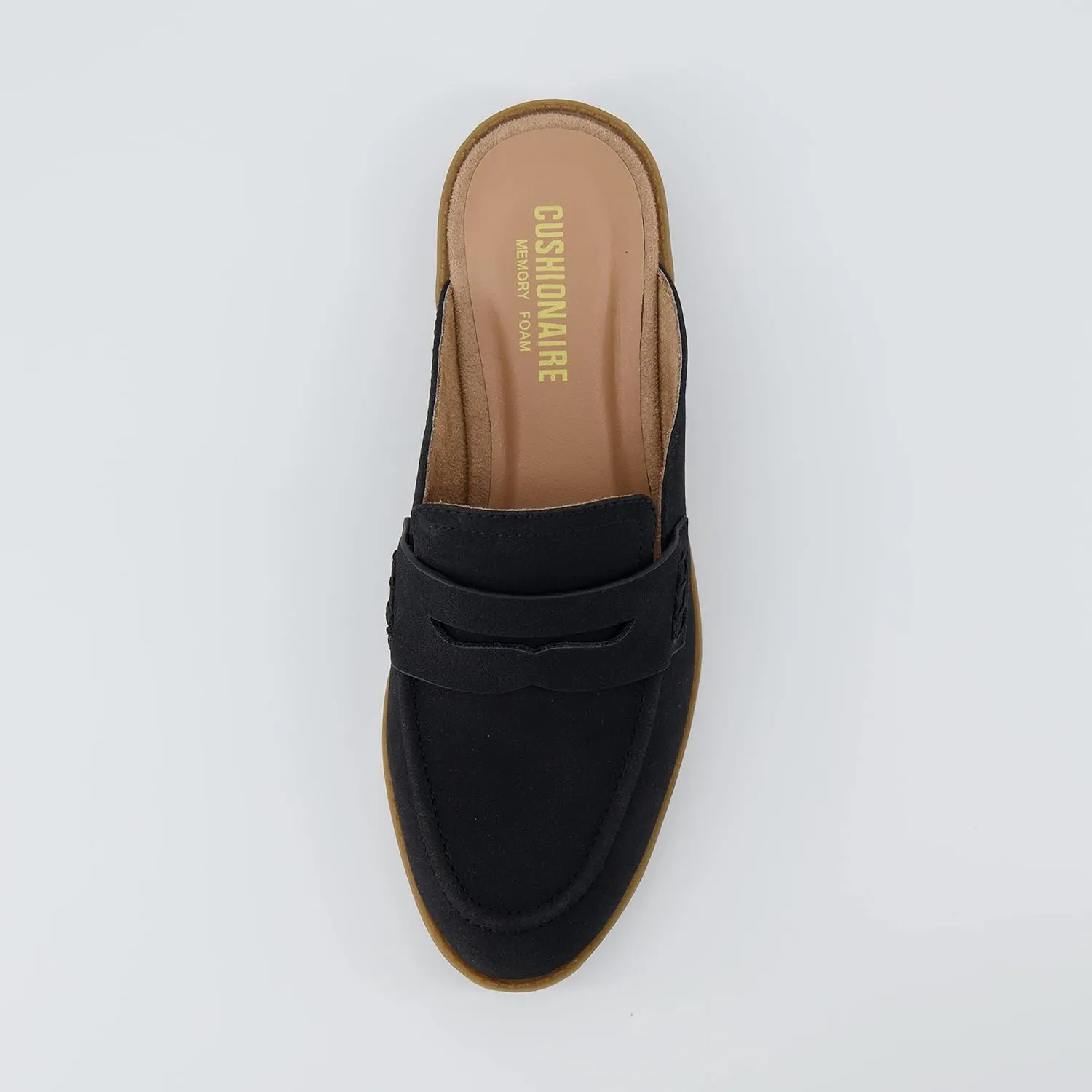CUSHIONAIRE Women's Prescott Slip On Mule  Memory Foam, Wide Widths Available