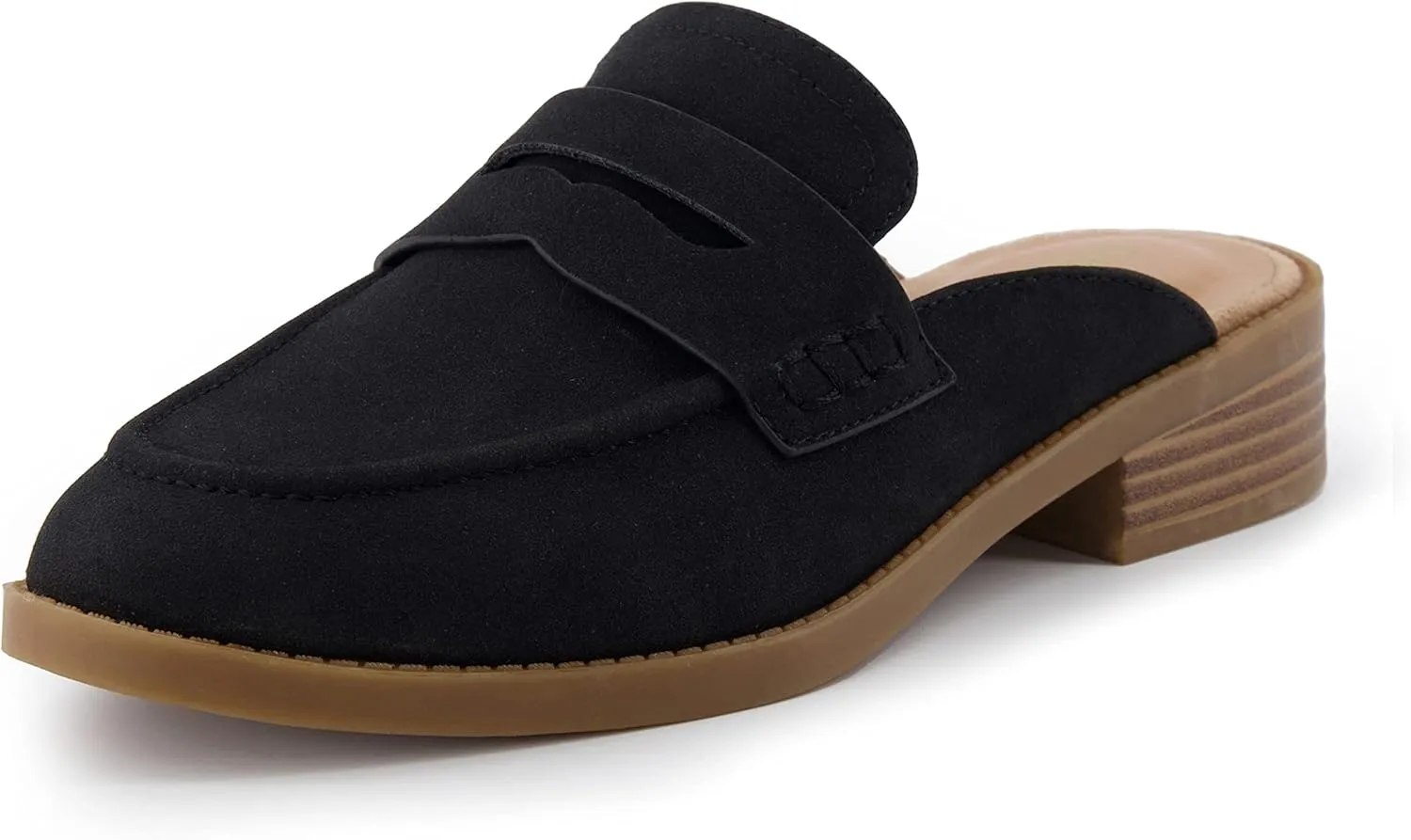 CUSHIONAIRE Women's Prescott Slip On Mule  Memory Foam, Wide Widths Available
