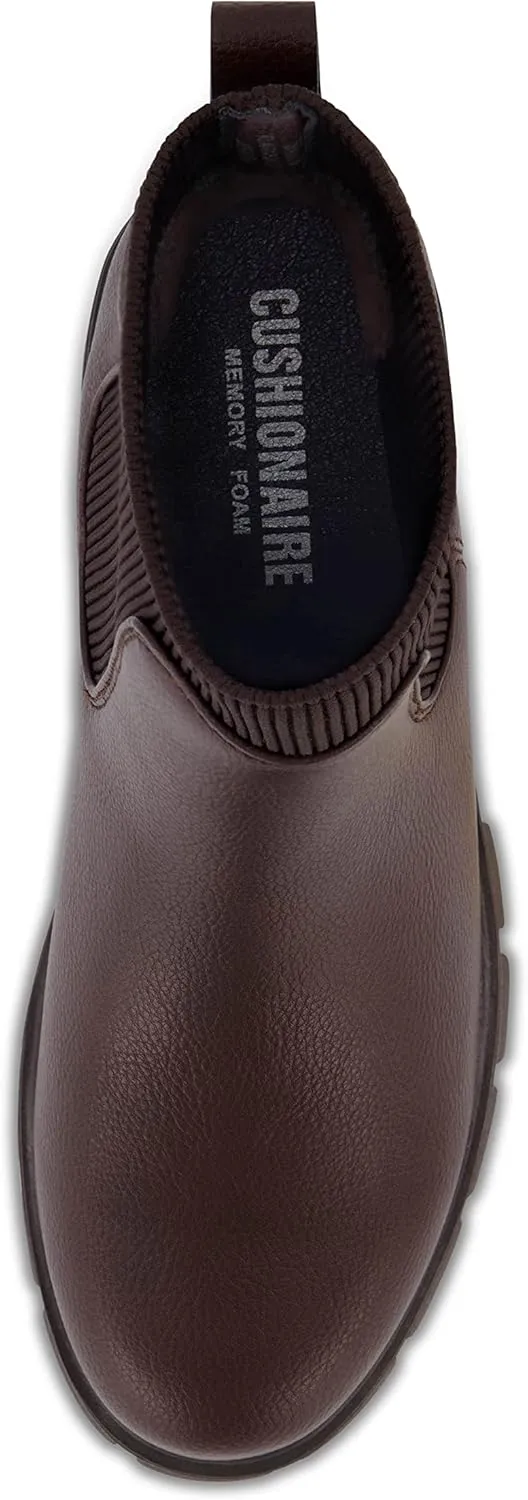 CUSHIONAIRE Women's Sparks slip on chelsea boot  Memory Foam, Wide Widths Available