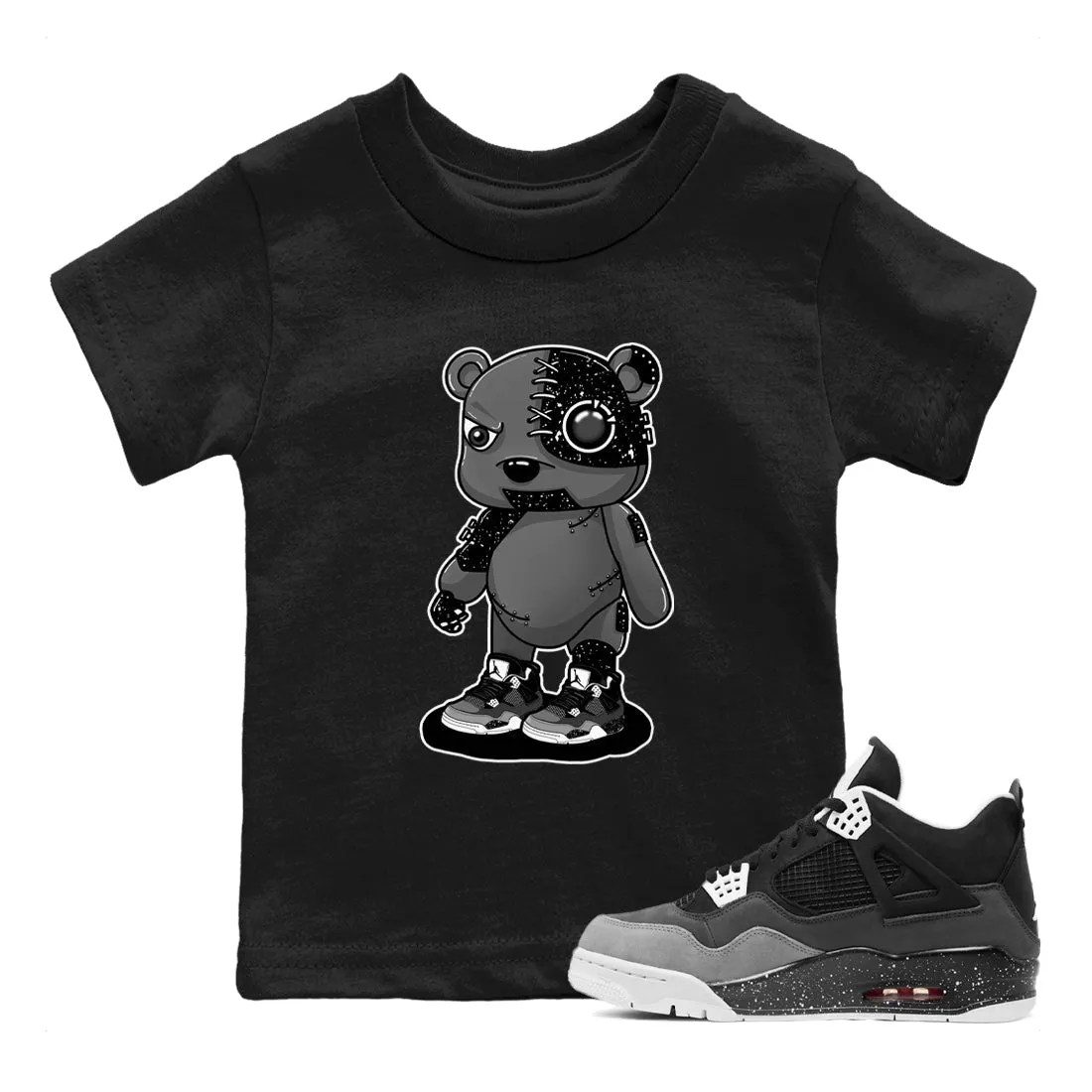 Custom-built Cyborg Air - SNRT Flexible Tees Kids Bear Fear 4 Sneaker Jordan