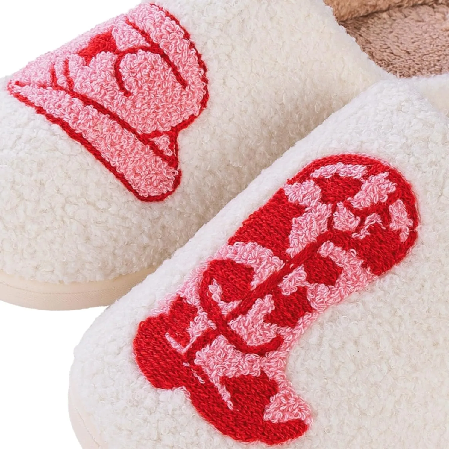 Cute Strawberry Pattern Women's Bedroom Slippers - Warm, Soft, Fuzzy, Non-Slip