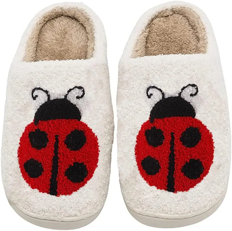 Dachshund Dog Slippers For Women Men Cute Animal Cartoon Ladybug Butterfly Cat Slippers Slides Memory Foam Slip On House Shoes