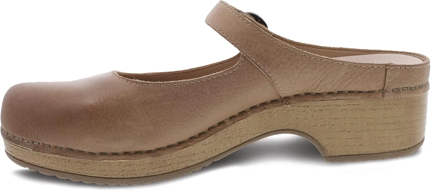 Dansko Bria Slip-On Mary Jane Mule Clogs for Women – Memory Foam and Arch Support for All -Day Comfort and Support – Lightweight EVA Outsole for Long-Lasting Wear