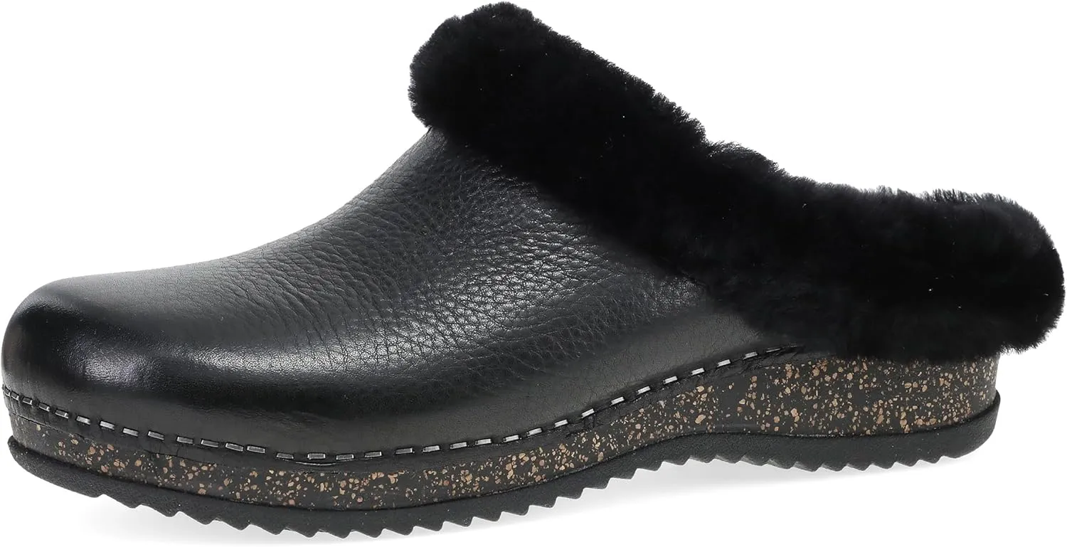 Dansko Magda Seasonal Comfort Mule Clog for Women on Patented Stapled Construction- Cozy Sweater Lining