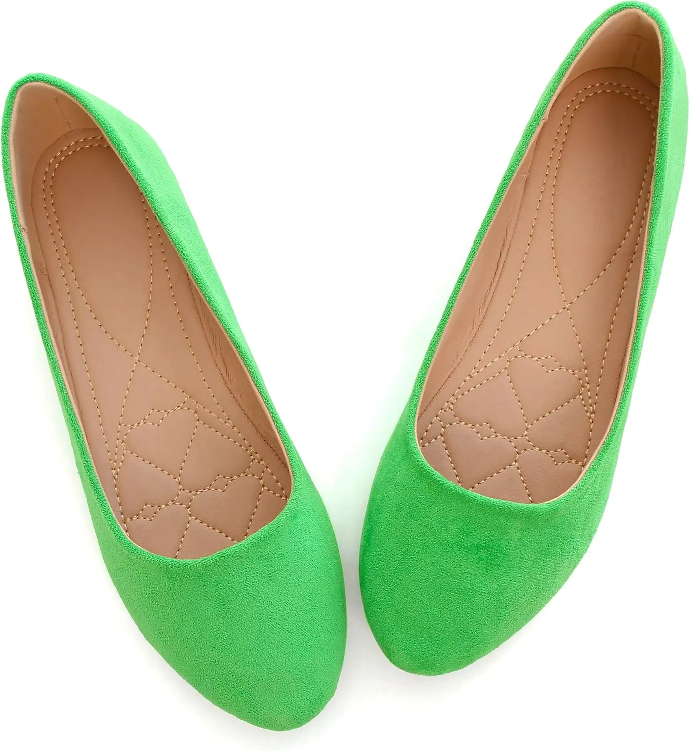 Dear Time Women's Business Casual Ballet Flats Round Toe Flats Soft Slip On Office Shoes for Work