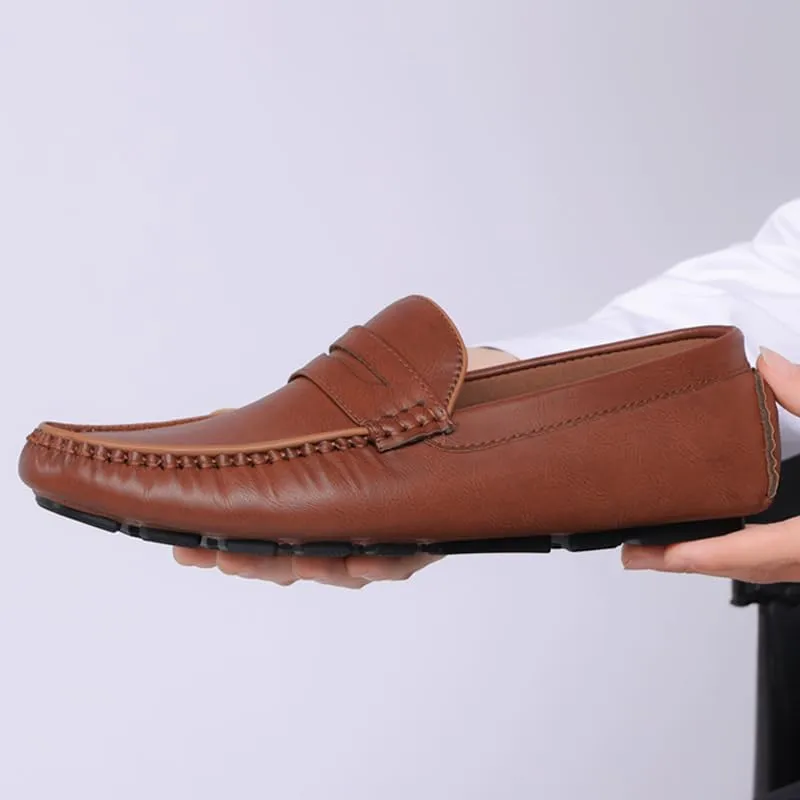 DECARSDZ Men's Lightweight Casual Penny Loafers Soft for Driving Slip on Shoes for Men