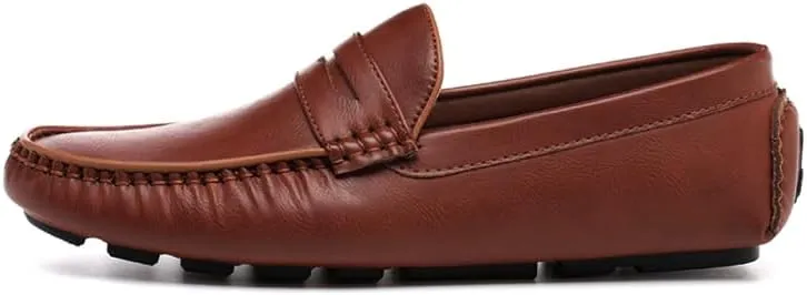 DECARSDZ Men's Lightweight Casual Penny Loafers Soft for Driving Slip on Shoes for Men