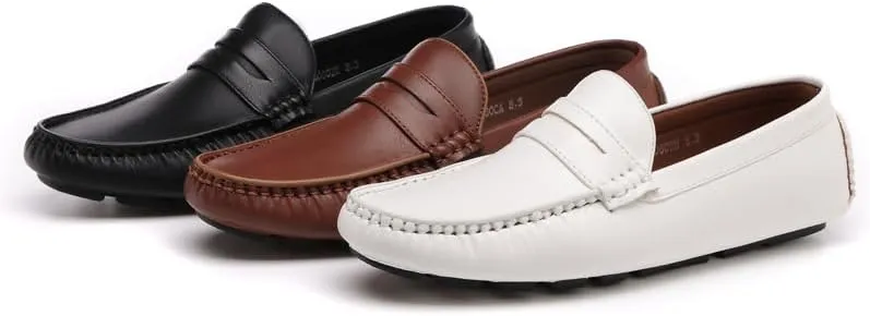 DECARSDZ Men's Lightweight Casual Penny Loafers Soft for Driving Slip on Shoes for Men
