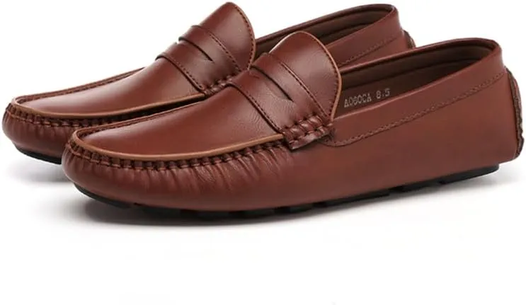 DECARSDZ Men's Lightweight Casual Penny Loafers Soft for Driving Slip on Shoes for Men