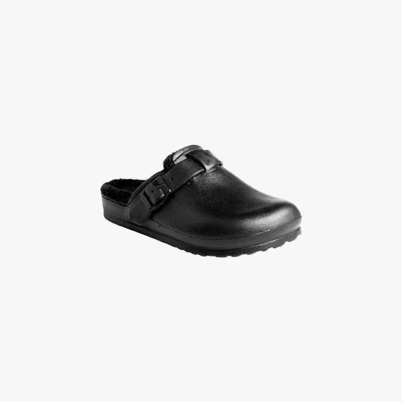 Desi Fur Shoes in Black