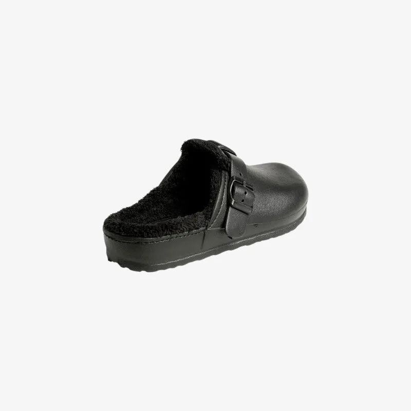Desi Fur Shoes in Black