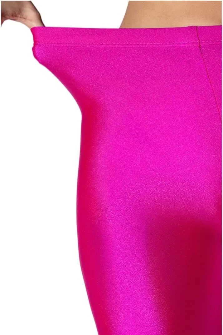 DETOGNI Women's Stretch Chunky Heel Platform Square Toe Pant Boot Shiny Spandex Fabrication High-Waisted Legging Pant Boot