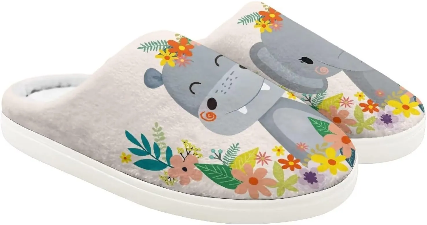 DISNIMO Boys Girls Toddler House Slippers,Kids Warm Slip On Home Slippers Cute Winter Nonslip Indoor Slippers