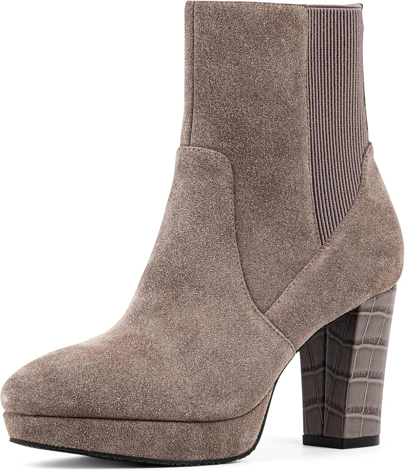 Donald Pliner Women’s LABELL Heeled Ankle Booties - 2” Stacked Block Heel with Platform, Zip Closure Ankle Boots, Fashion Women’s Boot