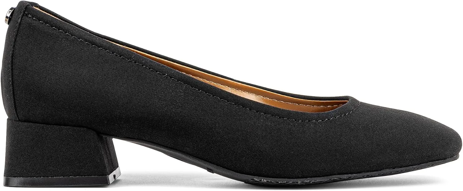 Donald Pliner Women’s RYA Pump Heel – 1.3” Block Heel Shoes for Comfort, Slip On Women’s Heels with Rubber Sole