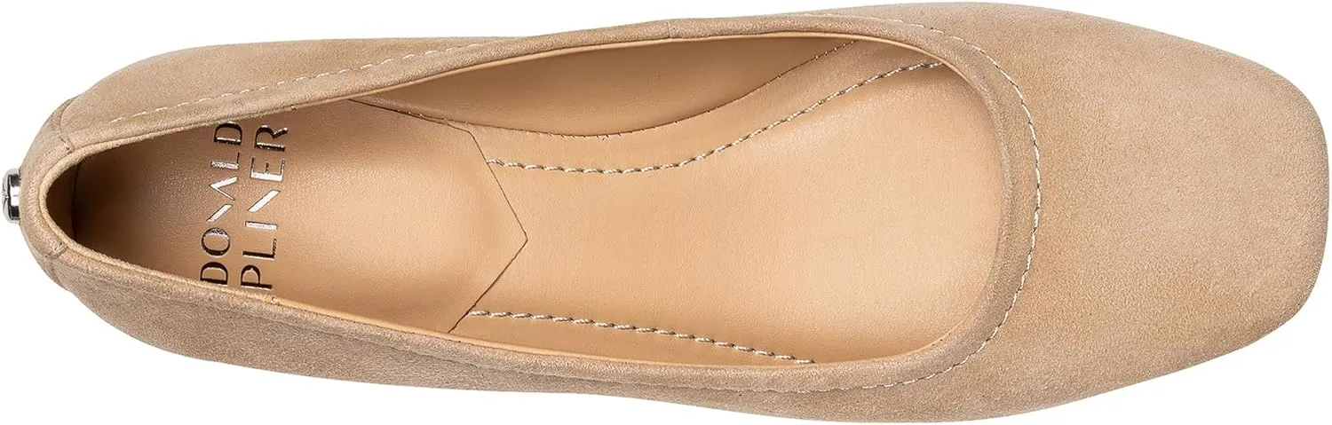 Donald Pliner Women’s RYA Pump Heel – 1.3” Block Heel Shoes for Comfort, Slip On Women’s Heels with Rubber Sole