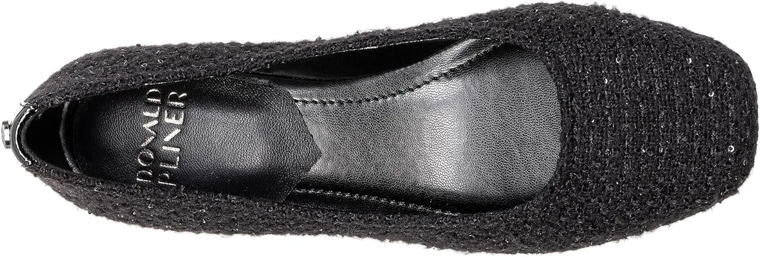 Donald Pliner Women’s RYA Pump Heel – 1.3” Block Heel Shoes for Comfort, Slip On Women’s Heels with Rubber Sole