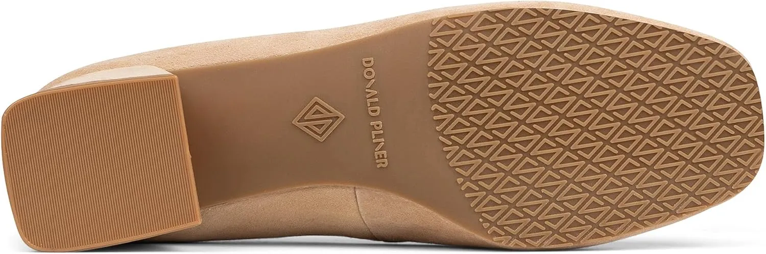 Donald Pliner Women’s RYA Pump Heel – 1.3” Block Heel Shoes for Comfort, Slip On Women’s Heels with Rubber Sole