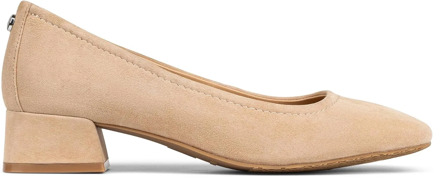Donald Pliner Women’s RYA Pump Heel – 1.3” Block Heel Shoes for Comfort, Slip On Women’s Heels with Rubber Sole