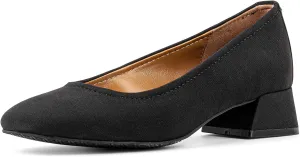 Donald Pliner Women’s RYA Pump Heel – 1.3” Block Heel Shoes for Comfort, Slip On Women’s Heels with Rubber Sole