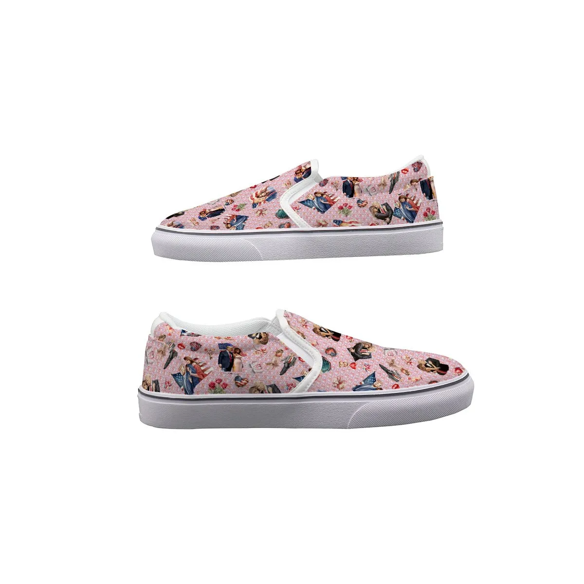 Donald Trump Designs, Women's Slip On Sneakers
