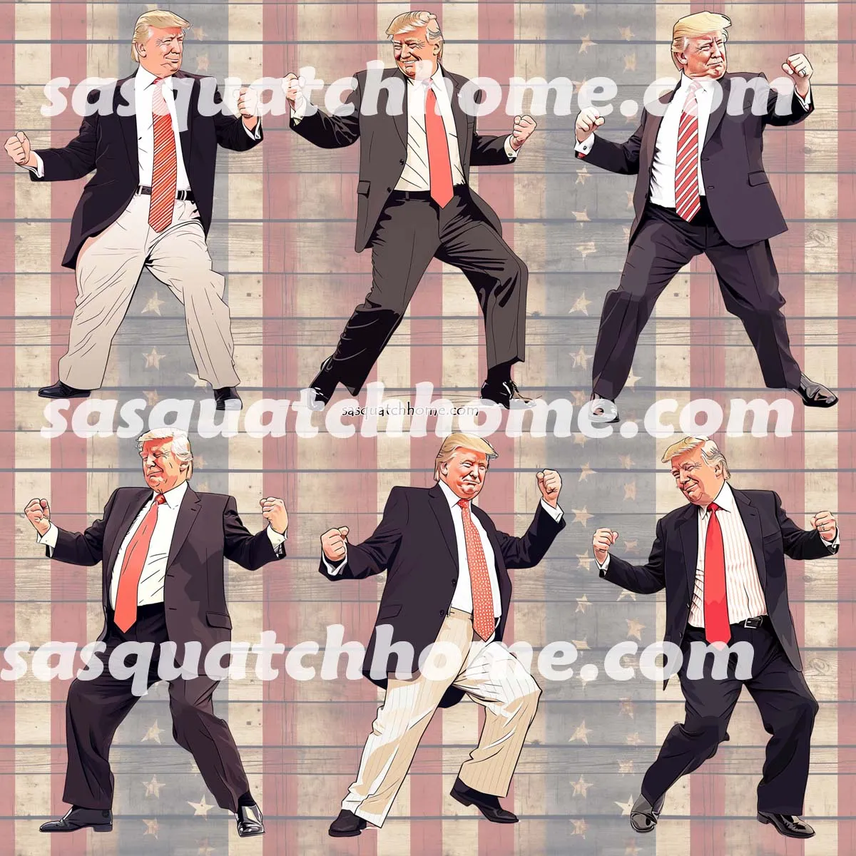 Donald Trump Designs, Women's Slip On Sneakers