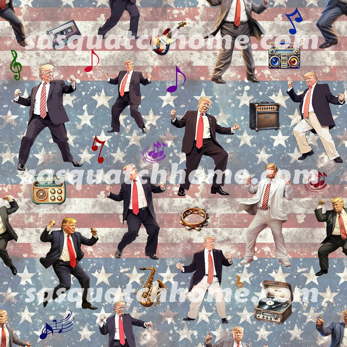 Donald Trump Designs, Women's Slip On Sneakers