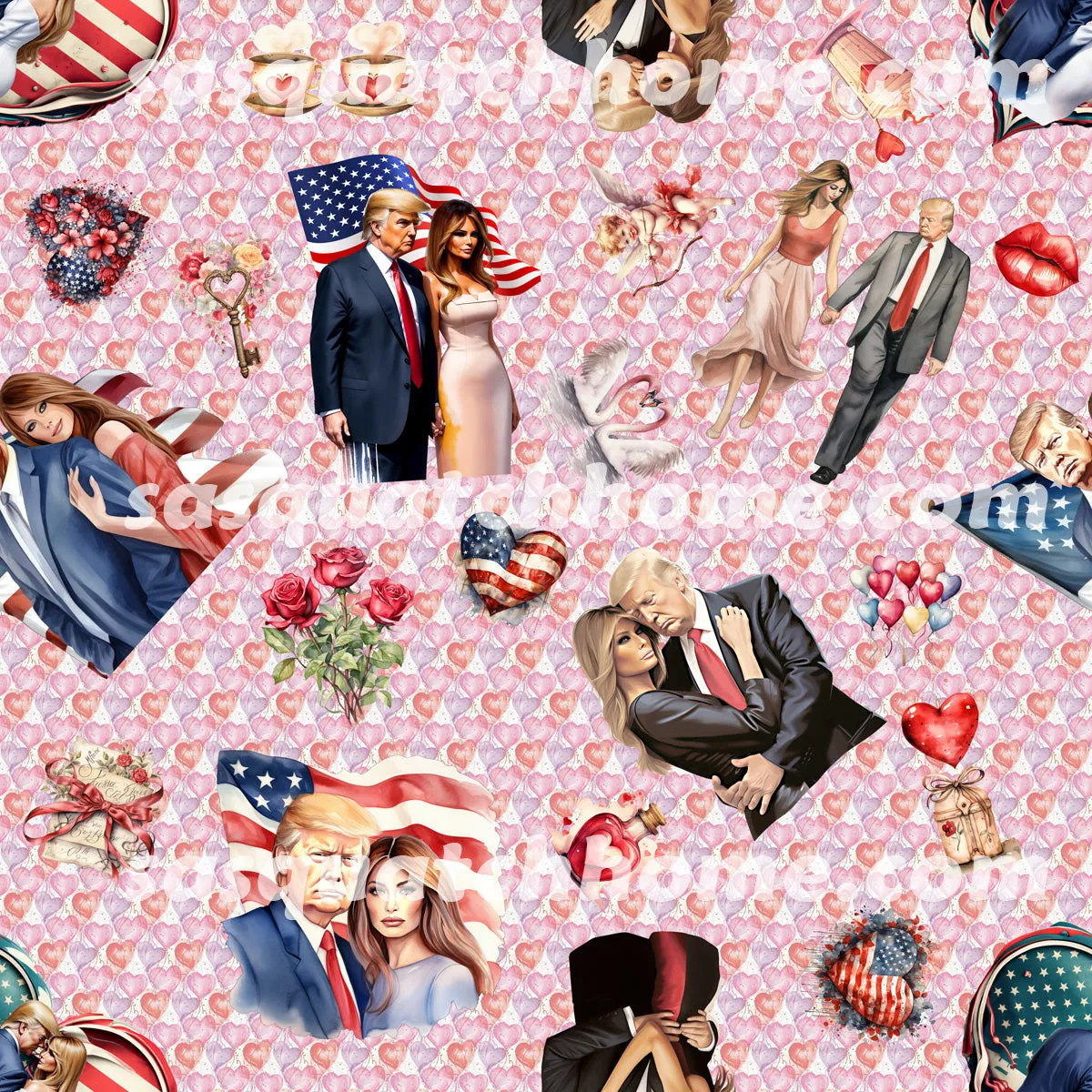 Donald Trump Designs, Women's Slip On Sneakers