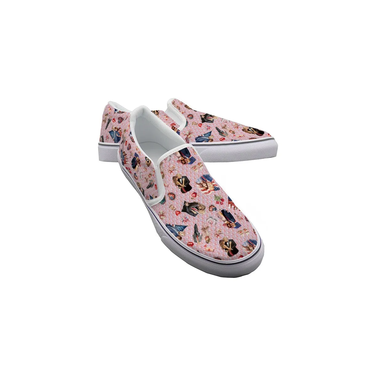 Donald Trump Designs, Women's Slip On Sneakers