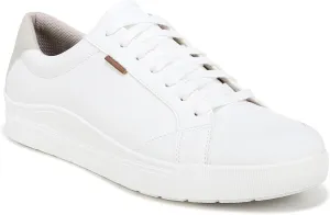 Dr. Scholl's Mens Time Off Sneaker White Smooth 8 M