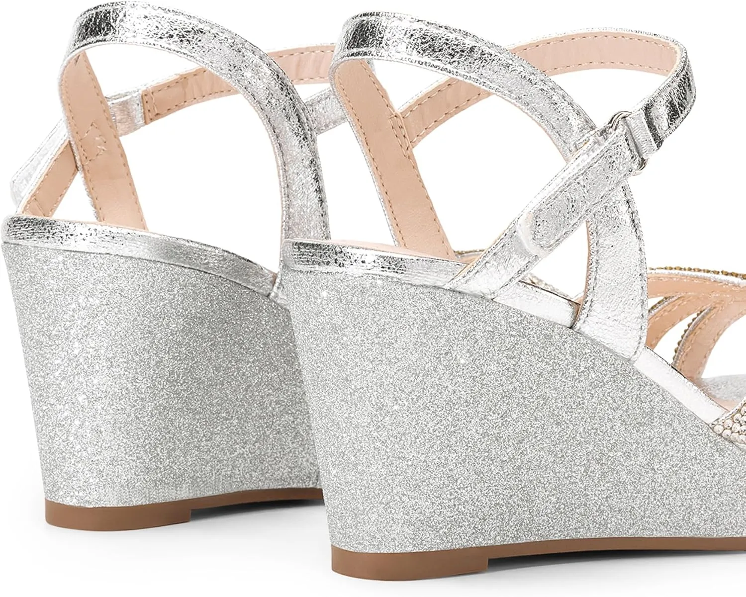 DREAM PAIRS Girls Wedge Sandals Flatform Open Toe Summer Platform Sandals Flower Wedding Party for Little Kid/Big Kid