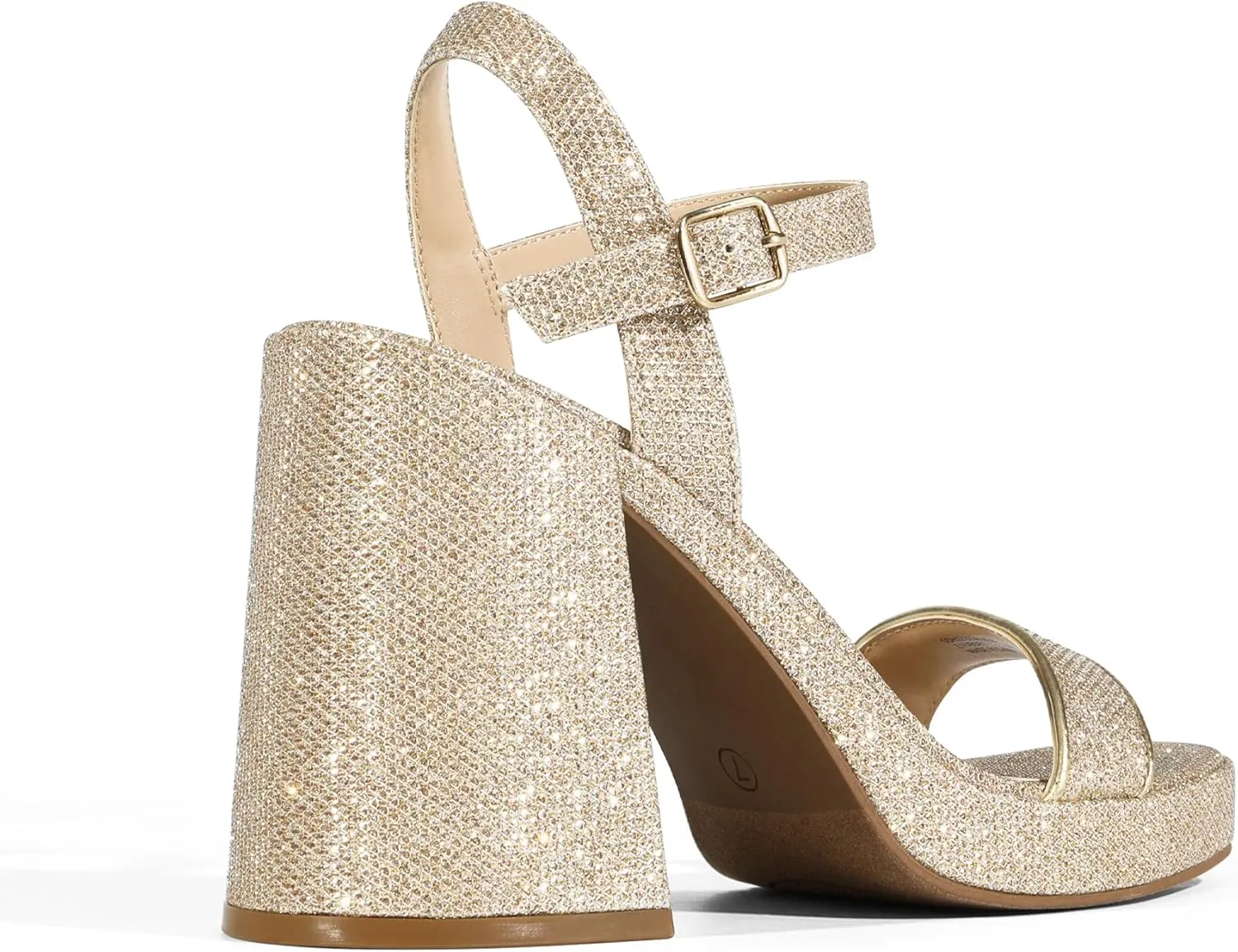 DREAM PAIRS Heels for Women Block Chunky Platform High Heels Open Toe GISELLE Fashion Wedding Party Evening Prom Dance Ankle Strap Dress Pump Sandals Shoes