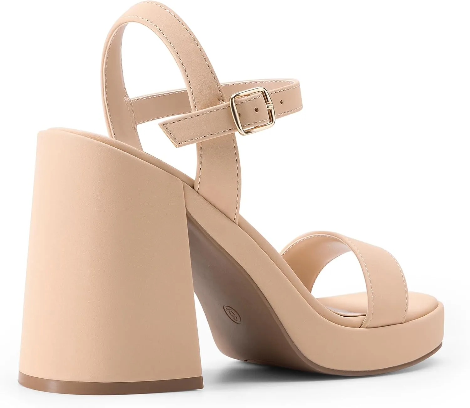 DREAM PAIRS Heels for Women Block Chunky Platform High Heels Open Toe GISELLE Fashion Wedding Party Evening Prom Dance Ankle Strap Dress Pump Sandals Shoes