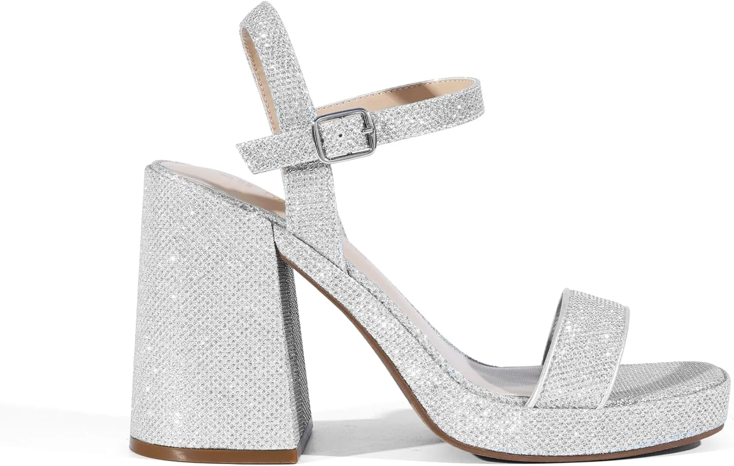 DREAM PAIRS Heels for Women Block Chunky Platform High Heels Open Toe GISELLE Fashion Wedding Party Evening Prom Dance Ankle Strap Dress Pump Sandals Shoes