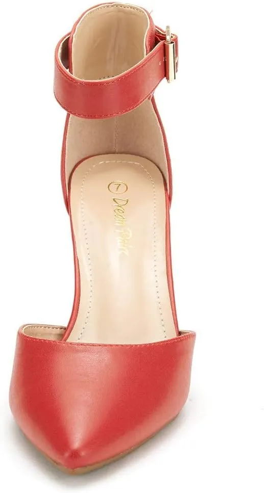 DREAM PAIRS Kitten Heel Low Heel for Women Closed Pointed Toe Pumps Wedding Party Sexy Dress Shoes Lowpointed